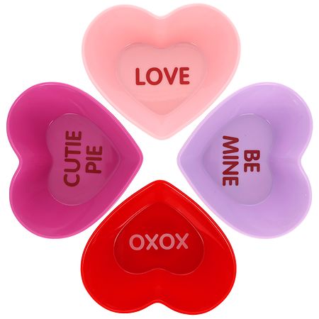 Festive Voice Heart Bowls 18.6 fl oz Assorted