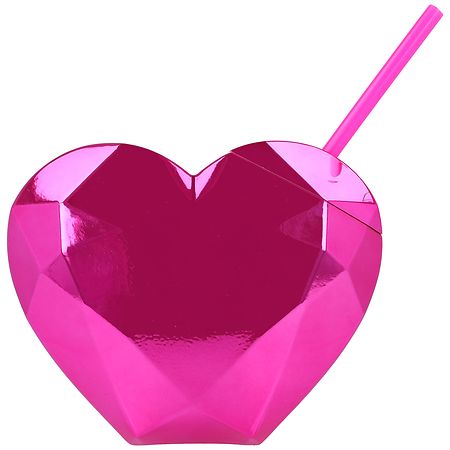 Festive Voice Heart Tumbler 20.5 fl oz Pink