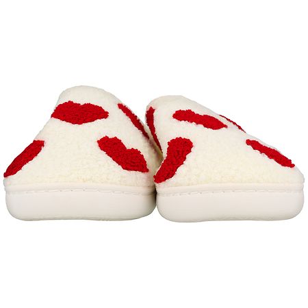 Festive Voice Women's Slippers, Hearts S/ M (7-8)