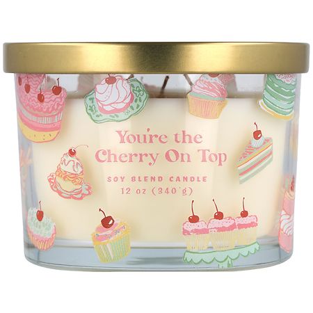 Festive Voice Soy Wax Blend Candle, You're the Cherry On Top