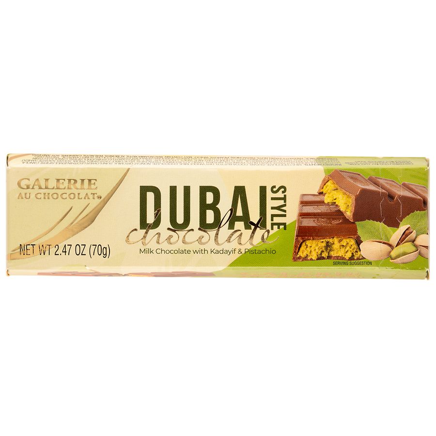 Galerie Dubai Style Chocolate Bar with Kadayif & Pistachio