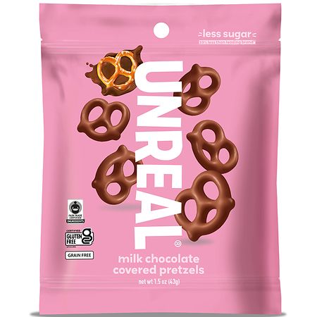 UnReal Brands Milk Chocolate Pretzels