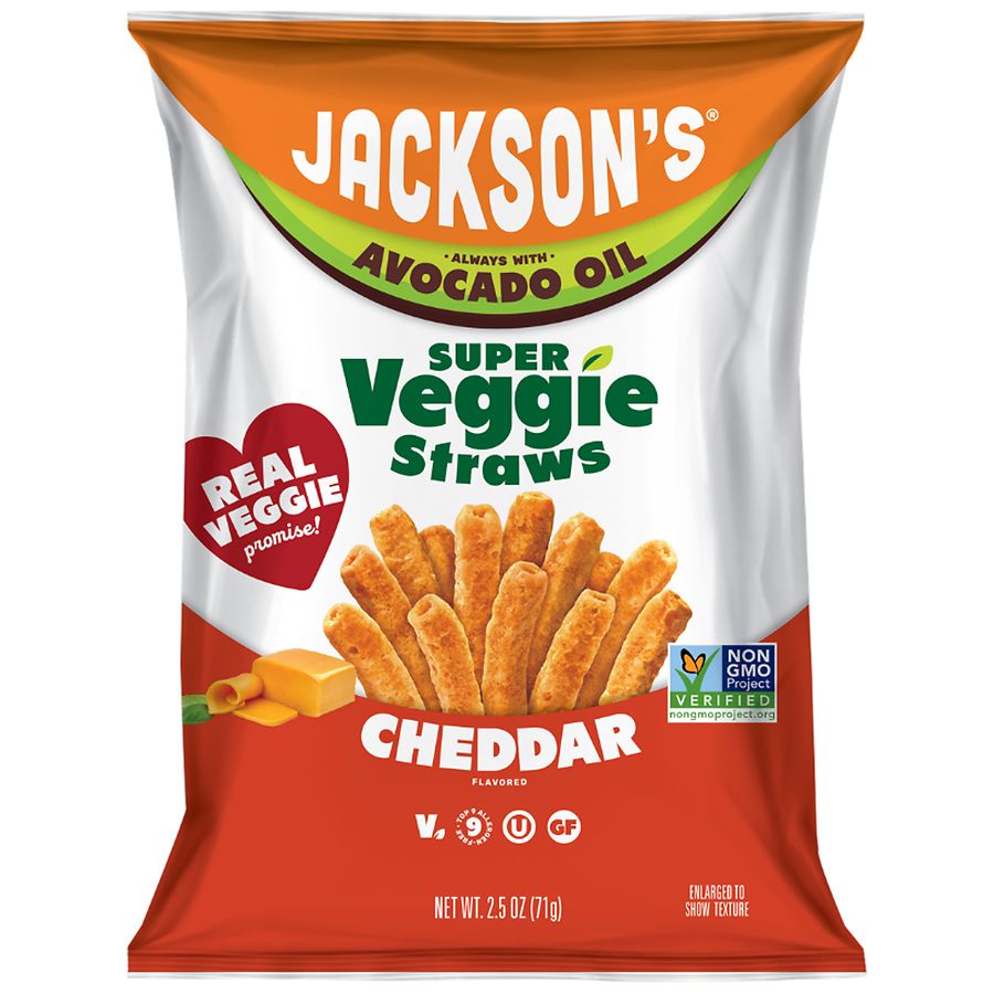 Jackson's Avocado Oil Super Veggie Straws Cheddar
