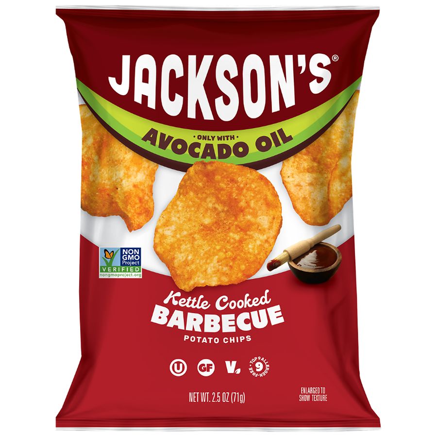Jackson's Avocado Oil Classic Kettle Potato Chips BBQ