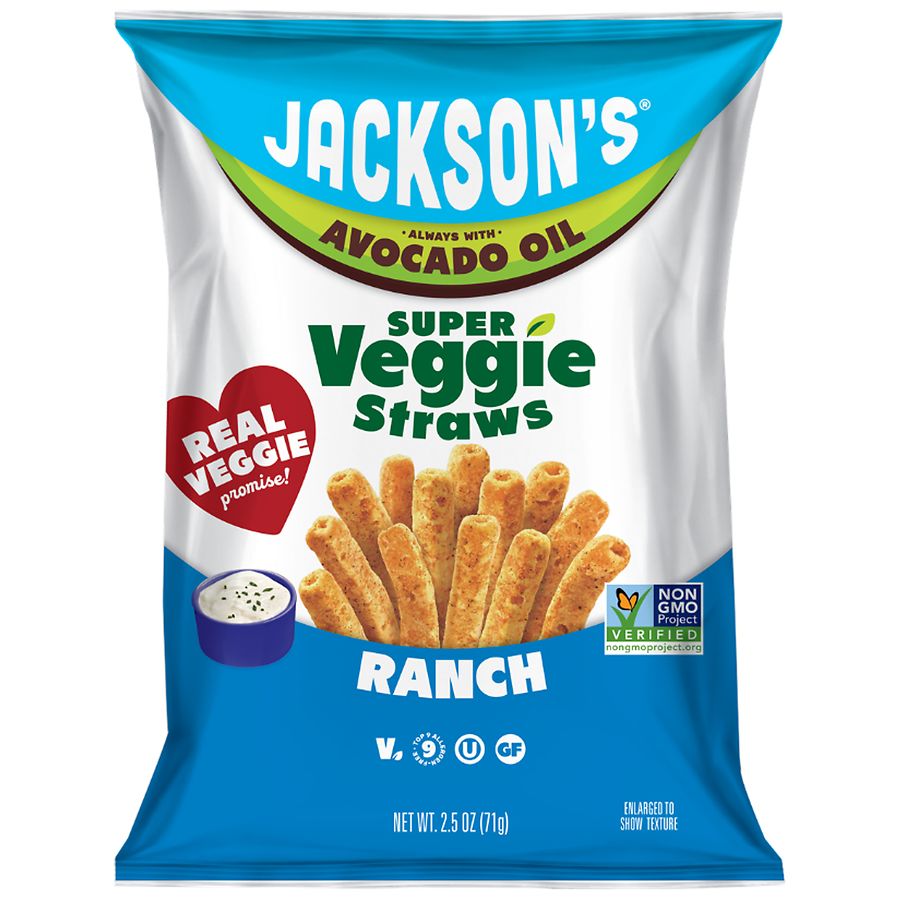 Jackson's Avocado Oil Super Veggie Straws Ranch