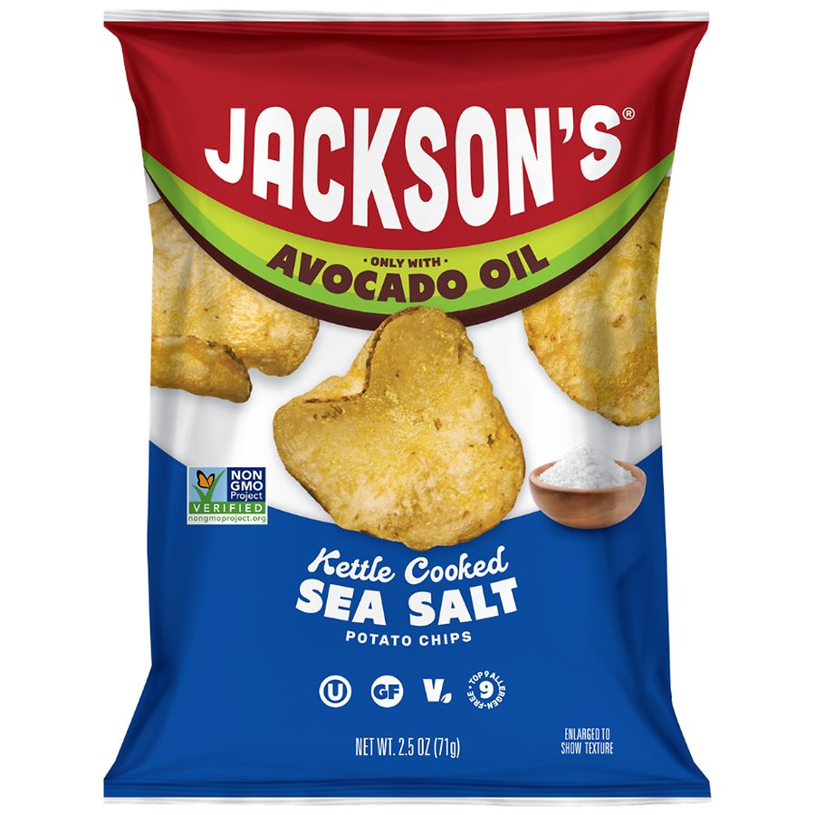 Jackson's Kettle Cooked Potato Chips Sea Salt