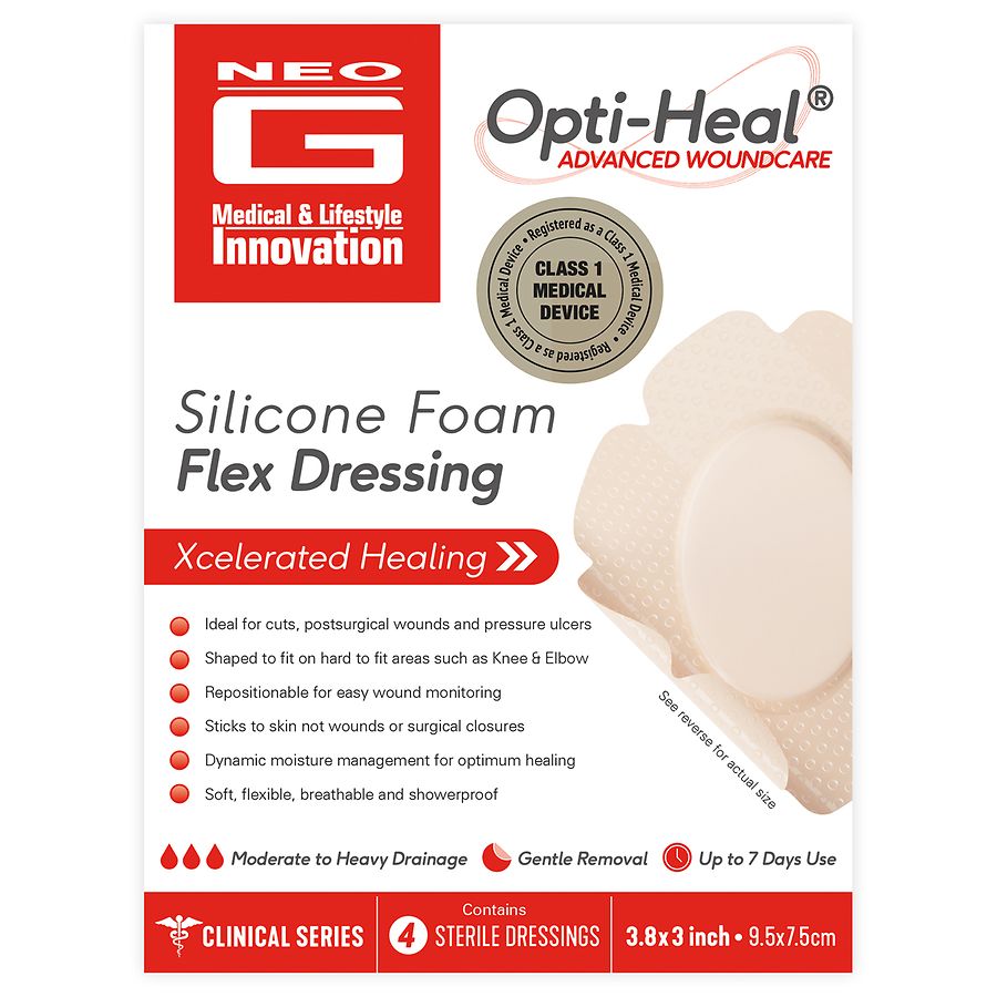 silicone dressing Proximel Non-Border Foam (Dressing Size: 4" x 8", Amount: Individual Dressing) and support faster Silicone Foam Dressings