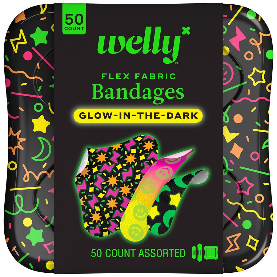 Welly Flex-Fabric Bandages Glow Party