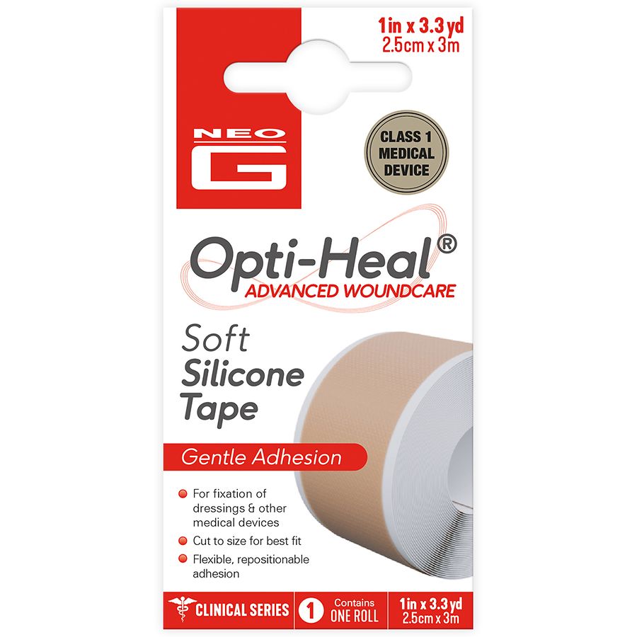 Neo G Opti-Heal Soft Silicone Tape 1" x 3.3 Yards