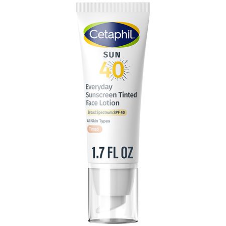 Cetaphil SPF 40, Everyday Sunscreen Tinted Face Lotion, All Skin Types