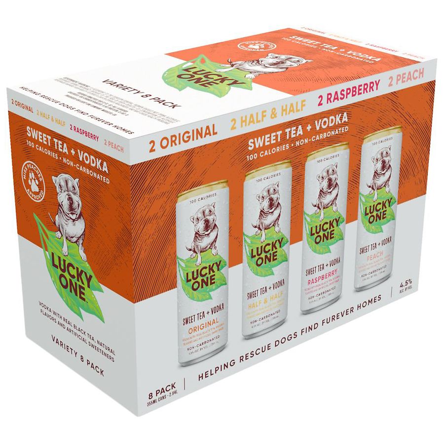 Lucky One Vodka + Sweet Tea Variety Pack, 4.5% ABV | Walgreens