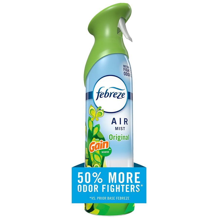 Febreze Air Mist, Air Freshener Spray, Odor Fighting Room Spray Gain Original
