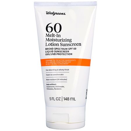 Walgreens 60 Melt-In Moisturizing Lotion Sunscreen