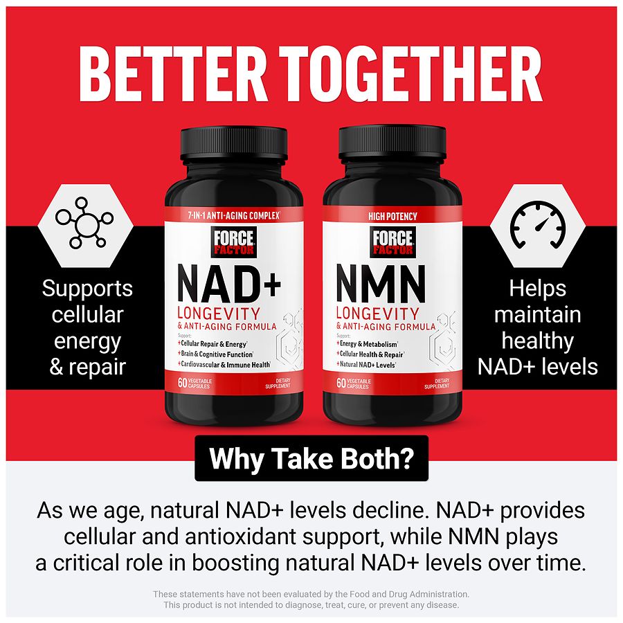 Force Factor NMN Capsules, Longevity & Anti-Aging Formula | Walgreens