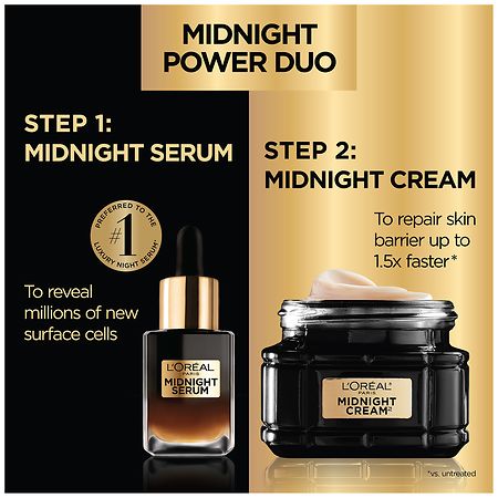 L'Oreal Paris Midnight Cream + Serum Holiday Kit | Walgreens
