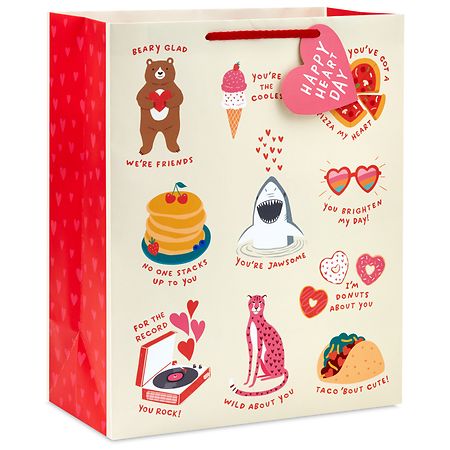 Hallmark Gift Bag (Happy Valentine's Day Puns)