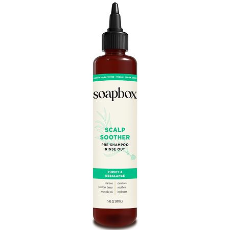 Soapbox Scalp Soother Rebalancing Pre-Shampoo Rinse-Out with Tea Tree & Avocado Oil