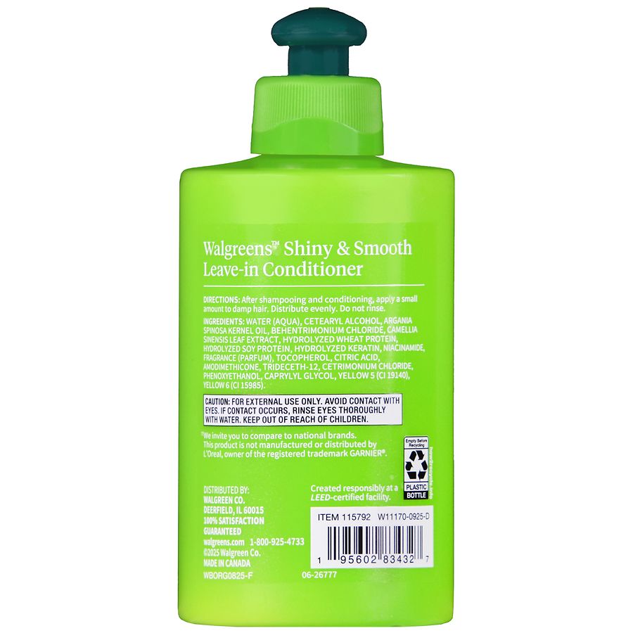 Walgreens Shiny & Smooth Leave-In Conditioner | Walgreens