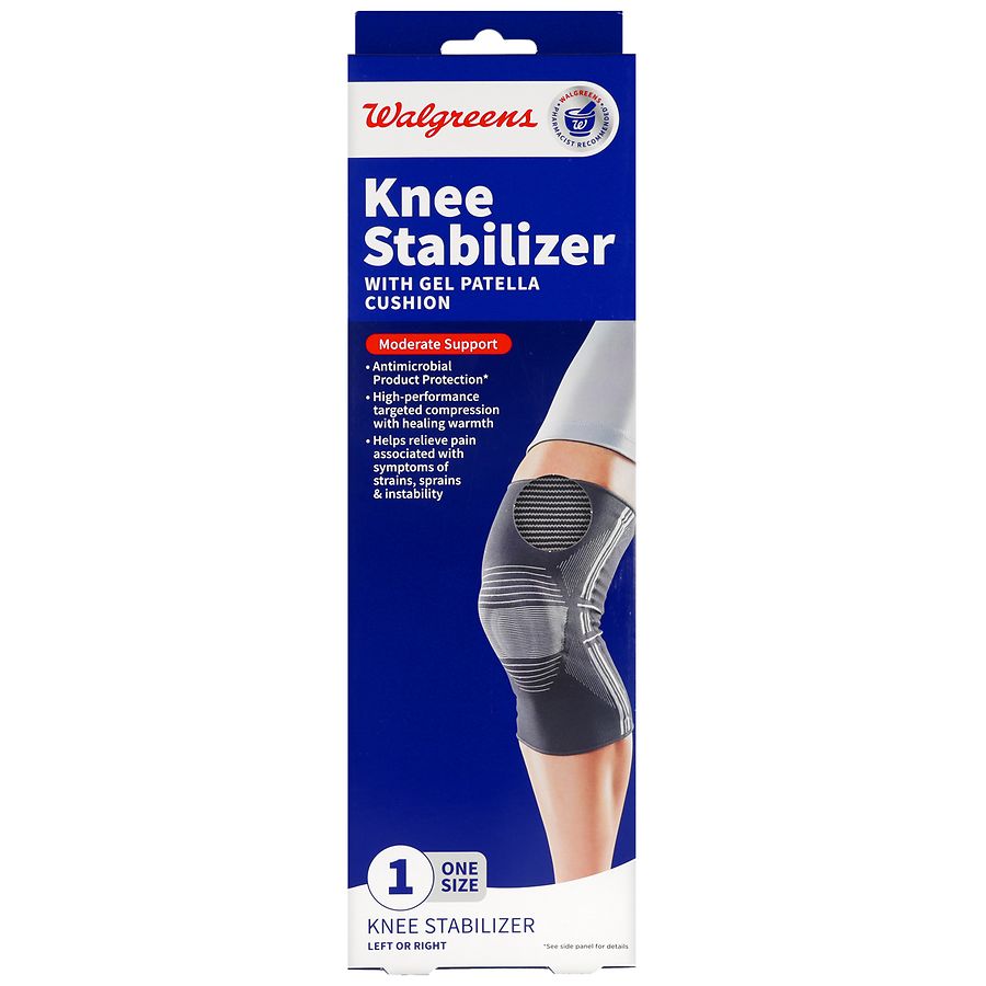 Walgreens Knee Stabilizer with Gel Patella Cushion 0, 0, One Size 0