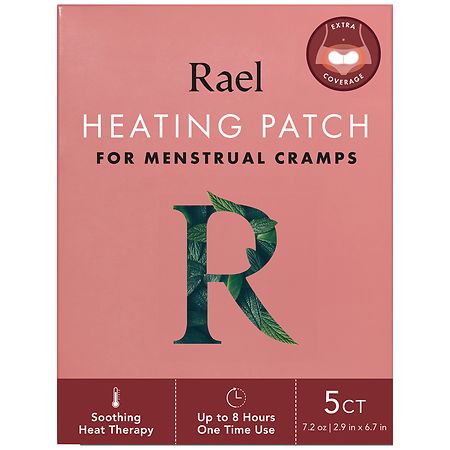 Rael Heating Patch For Menstrual Cramps with Extra Coverage 0, 0, 0 0