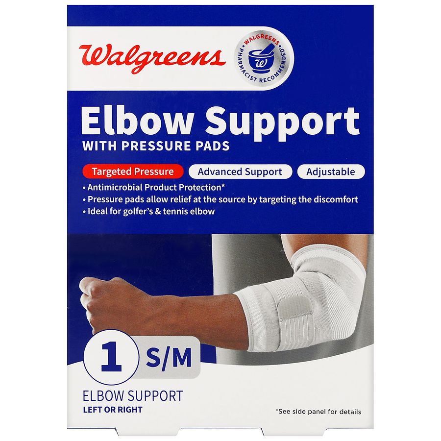 Walgreens Elbow Support with Pressure Pads 0, 0, S/M 0