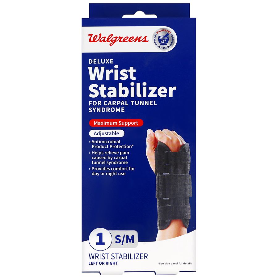 Walgreens Deluxe Wrist Stabilizer 0, 0, S/M 0