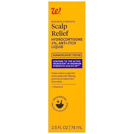 Walgreens Scalp Relief Hydrocortisone 1% Anti-Itch Liquid Maximum Strength