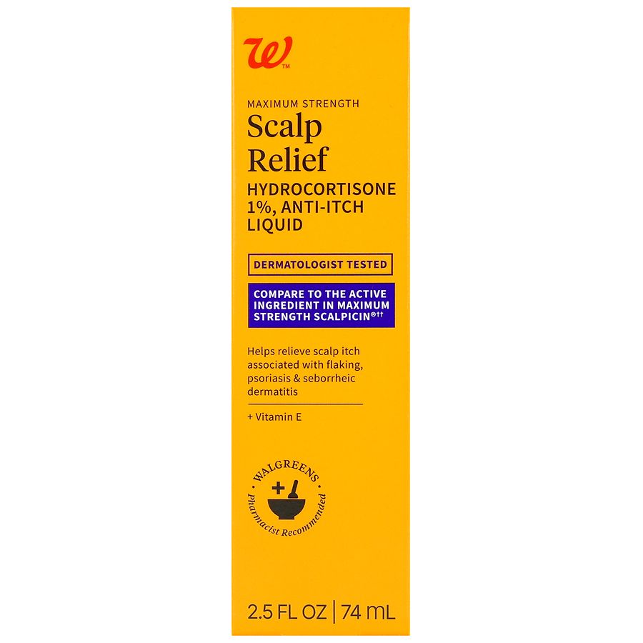 Walgreens Scalp Relief Hydrocortisone 1% Anti-Itch Liquid Maximum Strength