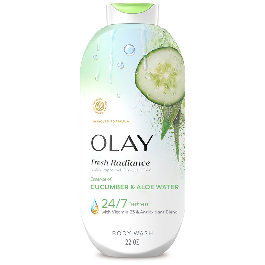 Olay Fresh Radiance Body Wash Essence of Cucumber and Aloe Water | Walgreens