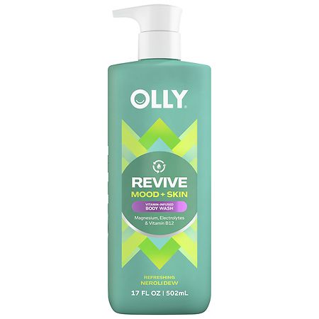 OLLY Revive Mood + Skin Vitamin-Infused Body Wash with Magnesium Refreshing Neroli Dew