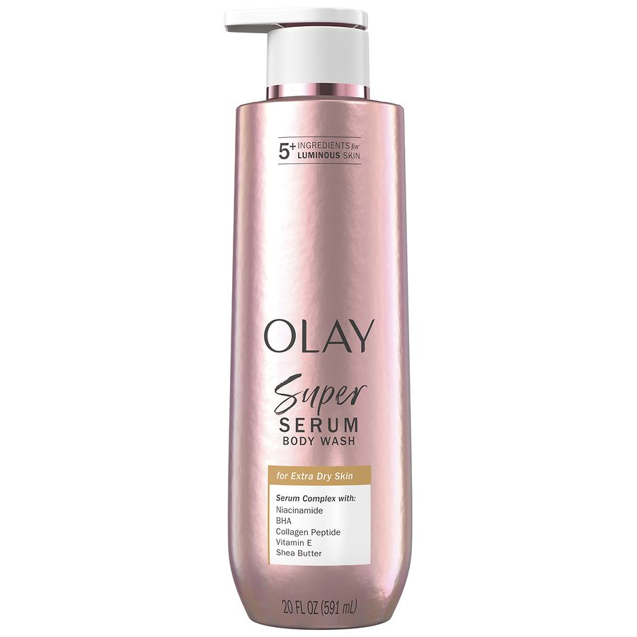 Olay Body Wash for Extra Dry Skin,  Serum Complex for Luminous Skin