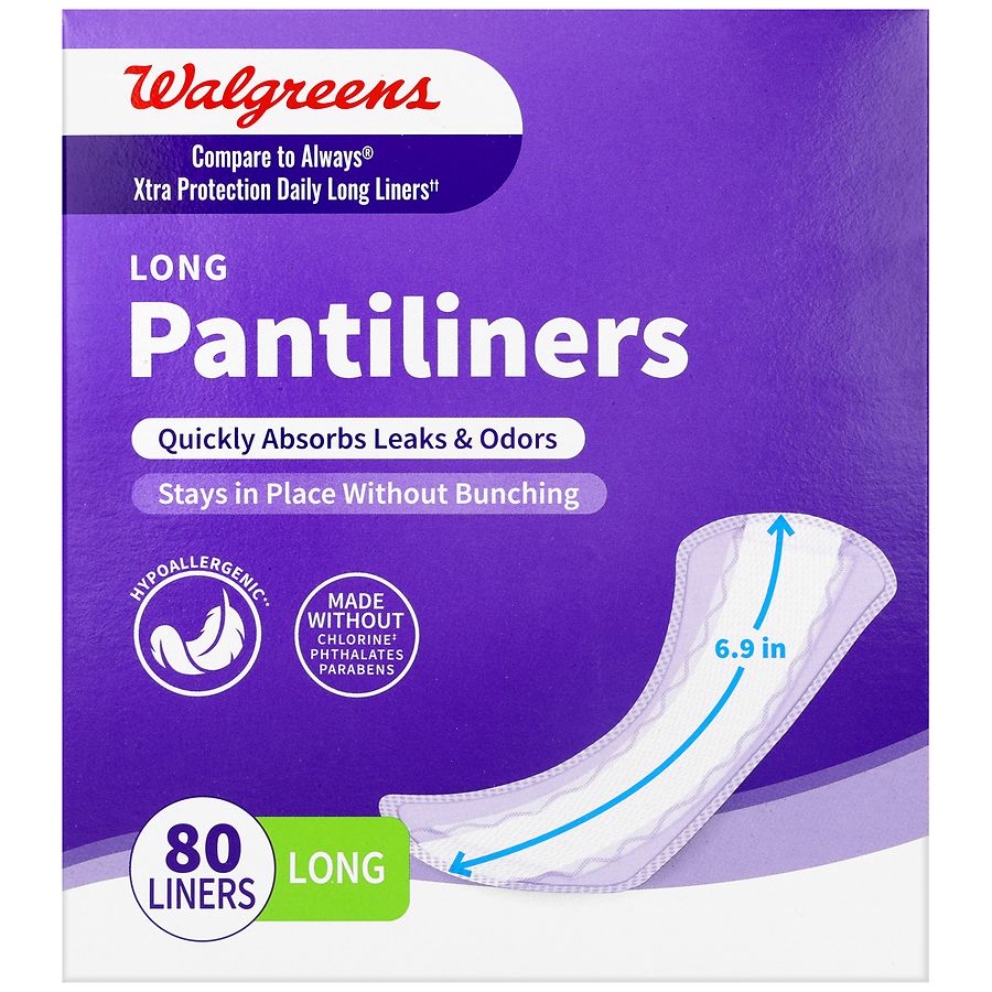 Walgreens Pantiliners Long