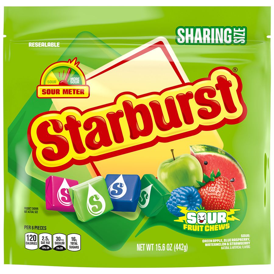 Starburst Sour Fruit Chews Chewy Candy