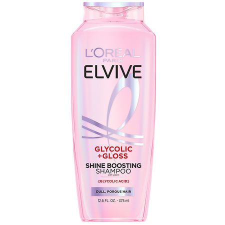 L'Oreal Paris Elvive Glycolic + Gloss Shine Boosting Shampoo for Dull, Porous Hair