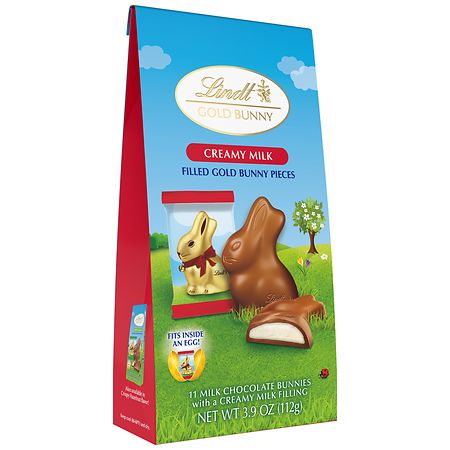 Lindt Creamy Milk Filled Milk Chocolate Gold Bunnies