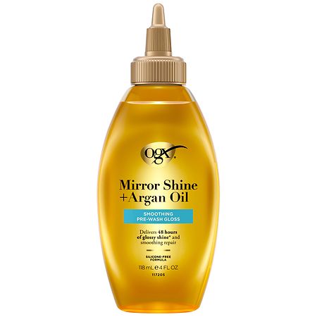 OGX Mirror Shine + Argan Oil, Smoothing Pre-Wash Gloss