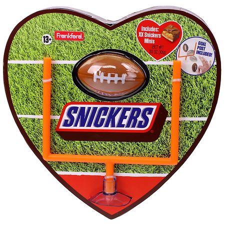 Snickers Football Heart & Candy