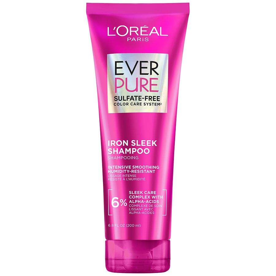 L'Oreal Paris Sulfate-Free Color-Care System, Anti-Humidity Iron Sleek Shampoo