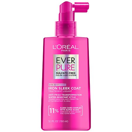 L'Oreal Paris Sulfate Free Iron Sleek Coat, Anti-Frizz Transformation