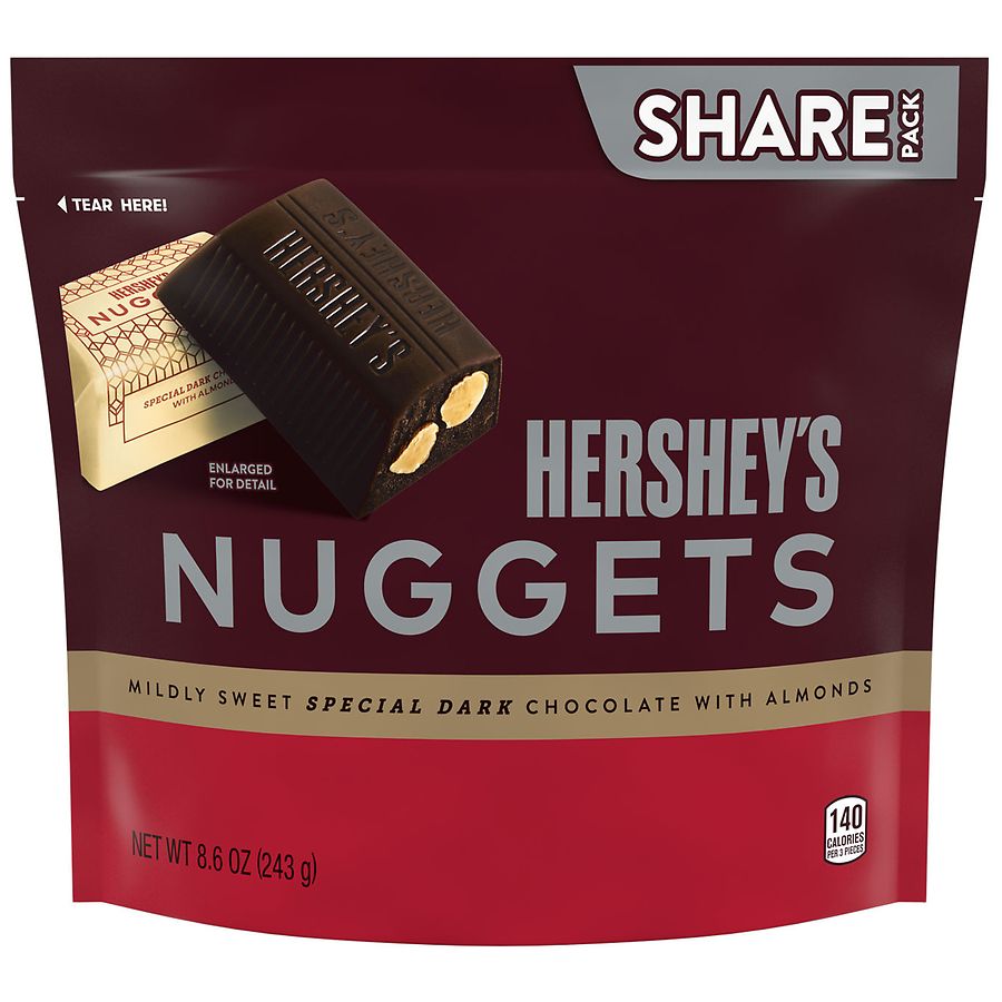 HERSHEY'S NUGGETS Special Dark Chocolate Almond Candy