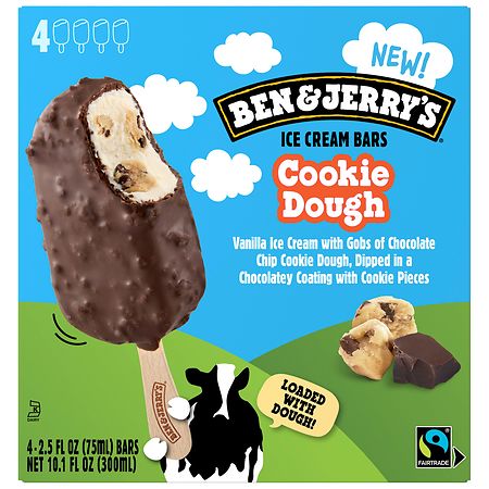 Ben & Jerry's Ice Cream Bars Cookie Dough