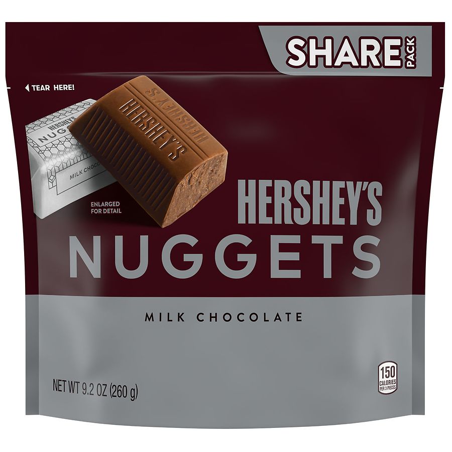 HERSHEY'S NUGGETS Milk Chocolate, Share Pack Milk Chocolate
