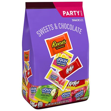 JOLLY RANCHER KIT KAT REESES Snack Size Candy Party Pack  254 oz