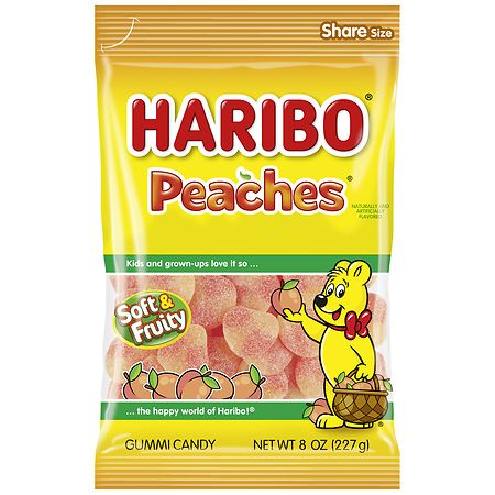 Haribo Peaches Gummi Candy Peaches
