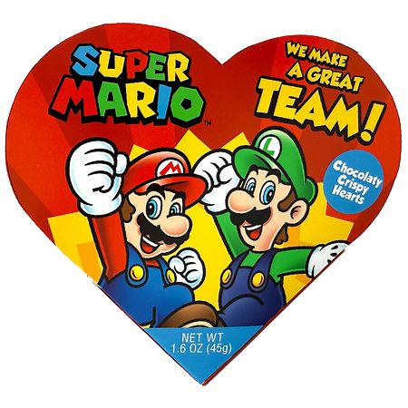 Super Mario Crispy Chocolate Heart Box