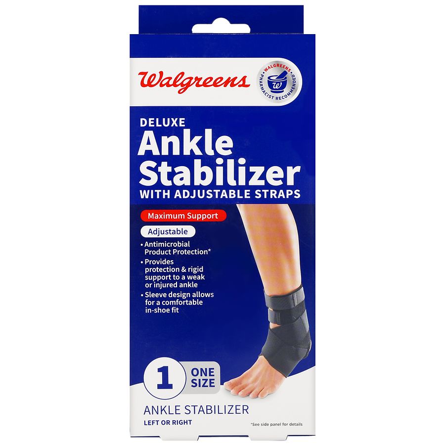 Walgreens Deluxe Ankle Stabilizer with Adjustable Straps One Size