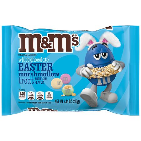 M&M's Easter Candy Easter Basket Stuffer Bag White Chocolate Marshmallow Treat - 7.44 oz