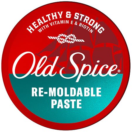 Old Spice Re-Moldable Paste for Men, Healthy & Strong with Vitamin E & Biotin