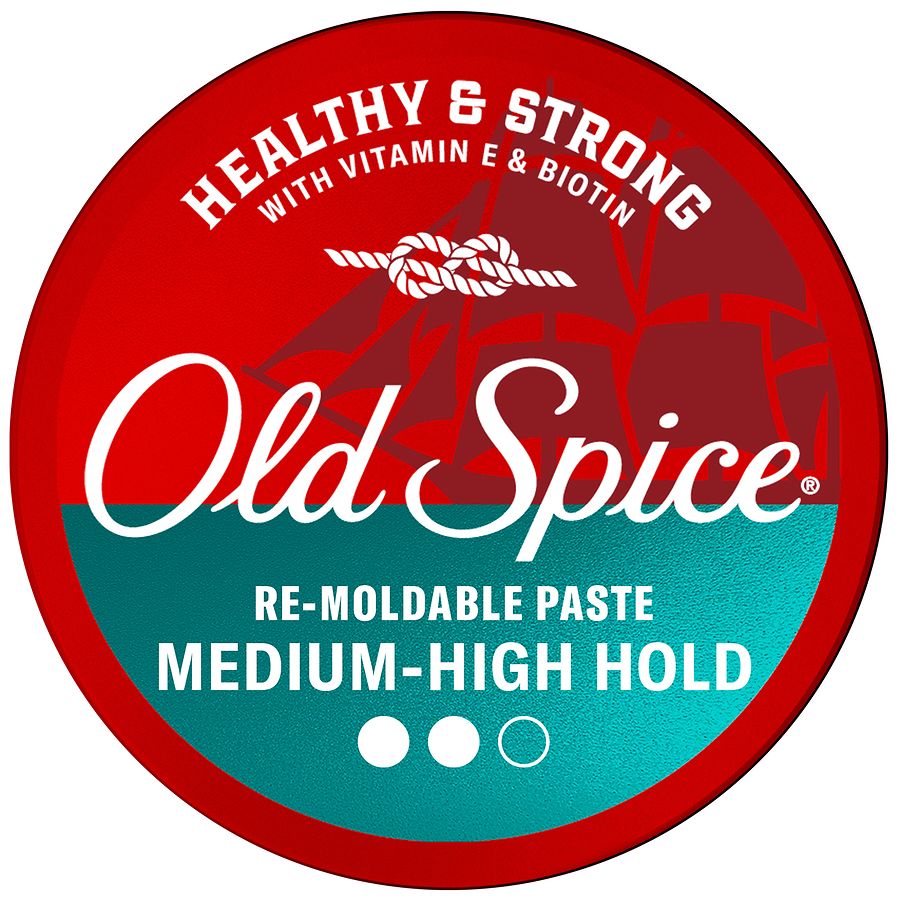 Old Spice Re-Moldable Paste for Men, Healthy & Strong, Medium-High Hold
