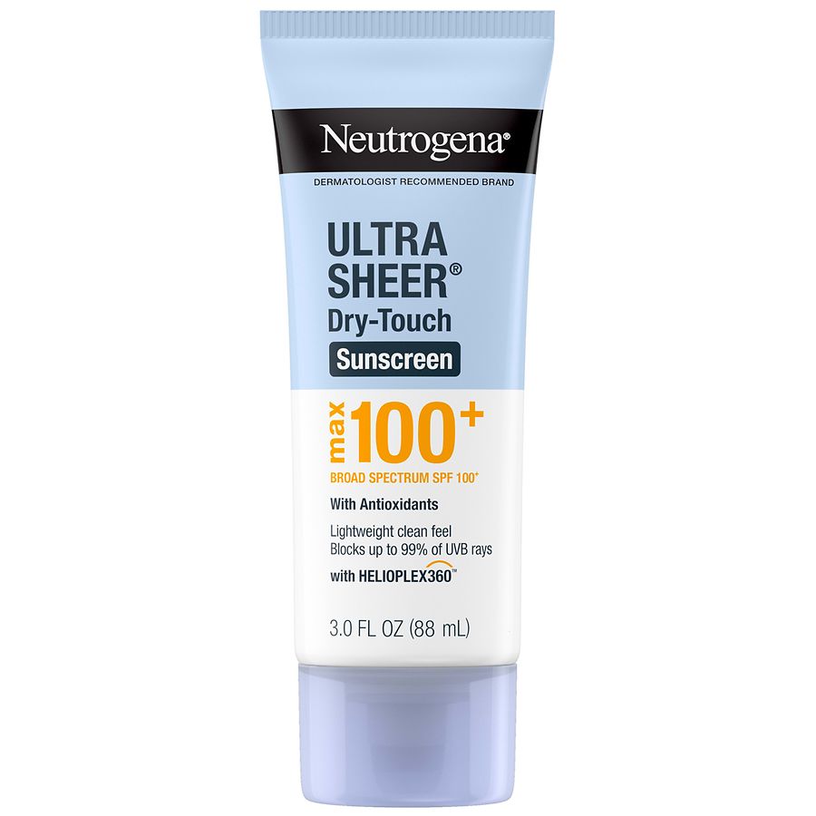 Neutrogena Ultra Sheer Dry-Touch Sunscreen Lotion, Max SPF 100 UVA/UVB Protection